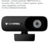 Cameră web Oversteel 1080p Full HD, microfon incorporat, USB, color negru, dimensiuni 10x35x25mm - imagine 3