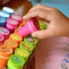 Ștampilă autocolorabilă pentru copii, 26 piese - imagine 4