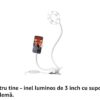 Inel Luminos cu suport, cu clemă, 3 moduri iluminare, 10 niveluri de luminozitate, 7,62 cm - imagine 7