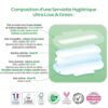 Absorbnte igienice hipoalergenice Love&Green, Bio, 48 buc/set - imagine 5