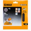 Set 5 discuri abrazive DeWALT, Granulație 80 G, 150 mm