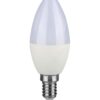 Lampă Led V-TAC, E14, 7 W, 600 lm, Alb cald, 3000 K, lumânare