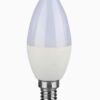 Lampă Led V-TAC, E14, 7 W, 600 lm, Alb cald, 3000 K, lumânare - imagine 2